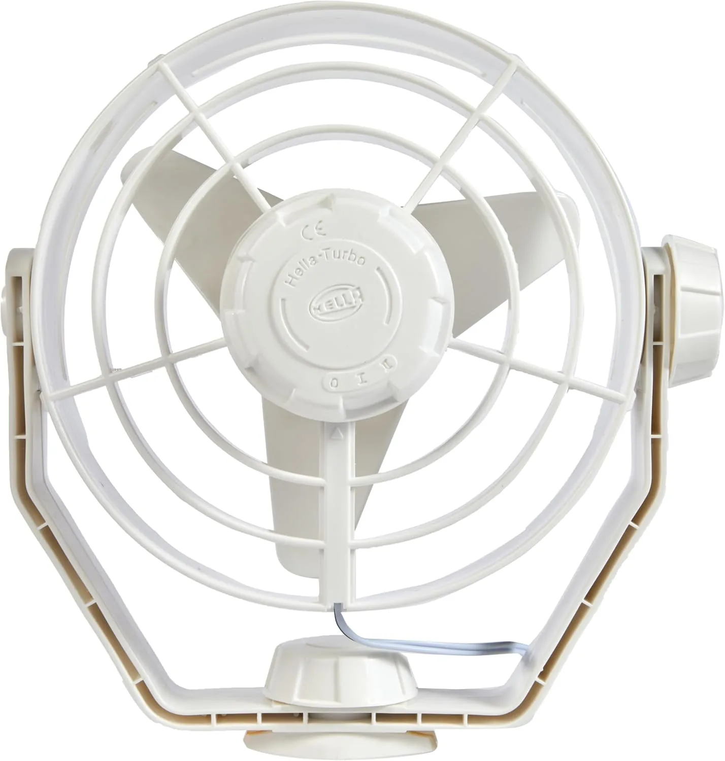 Hella 003361022 '3361 Series' 12V DC 2 Speed Turbo Fan with White Housing