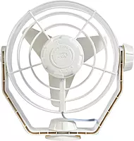 Hella 003361022 '3361 Series' 12V DC 2 Speed Turbo Fan with White Housing