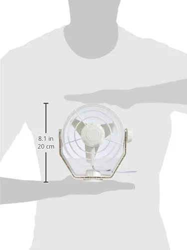 Hella 003361022 '3361 Series' 12V DC 2 Speed Turbo Fan with White Housing