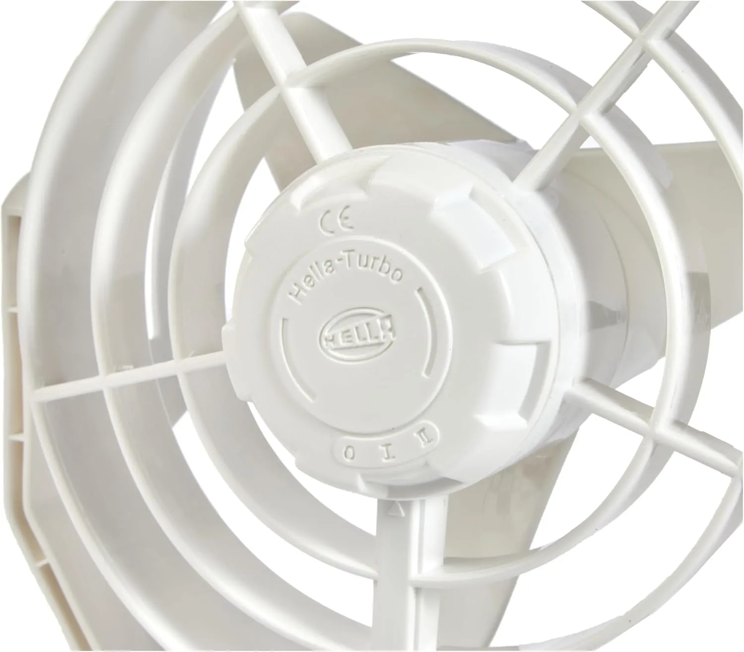 Hella 003361022 '3361 Series' 12V DC 2 Speed Turbo Fan with White Housing