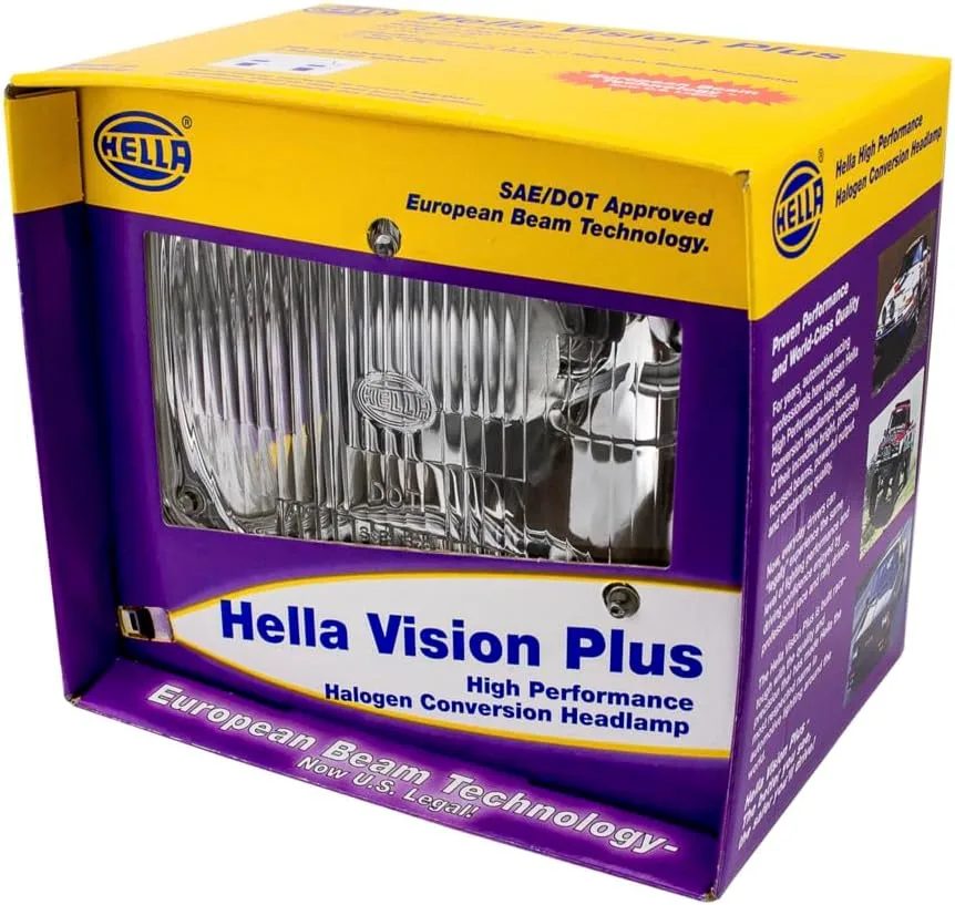 HELLA Vision Plus Conversion Headlamp 12V Halogen High/Low Beam
