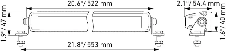 HELLA Black Magic Slim LED Light Bar