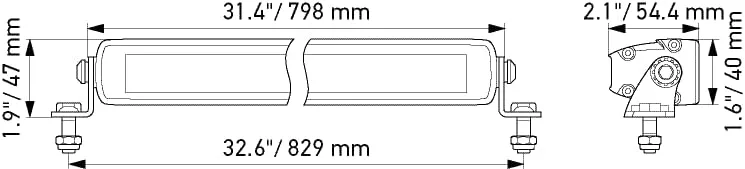HELLA Black Magic Slim LED Light Bar