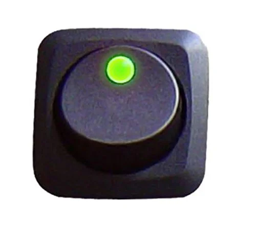 HELLA H61923001 SPST LED Green Rocker Switch 1 Count (Pack of 1)