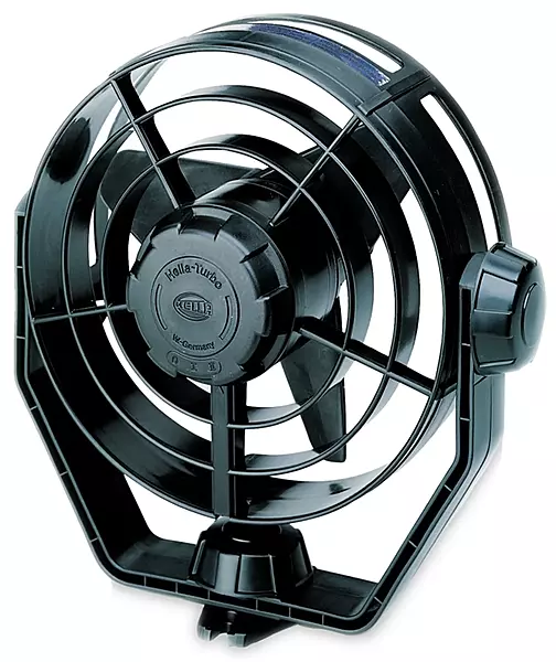HELLA MARINE 003361002 12V 2-Speed Turbo Fan - Black