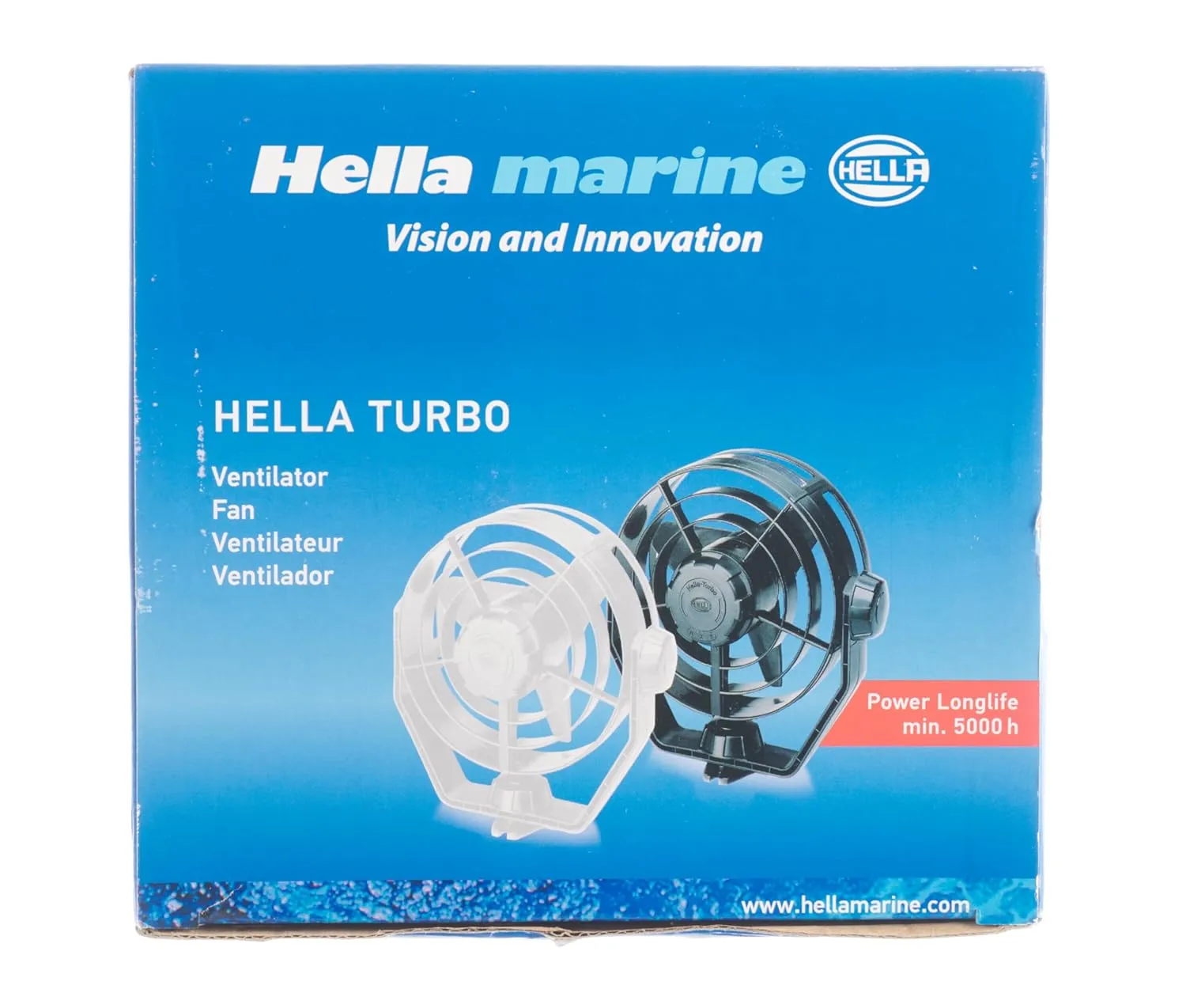 HELLA MARINE 003361002 12V 2-Speed Turbo Fan - Black