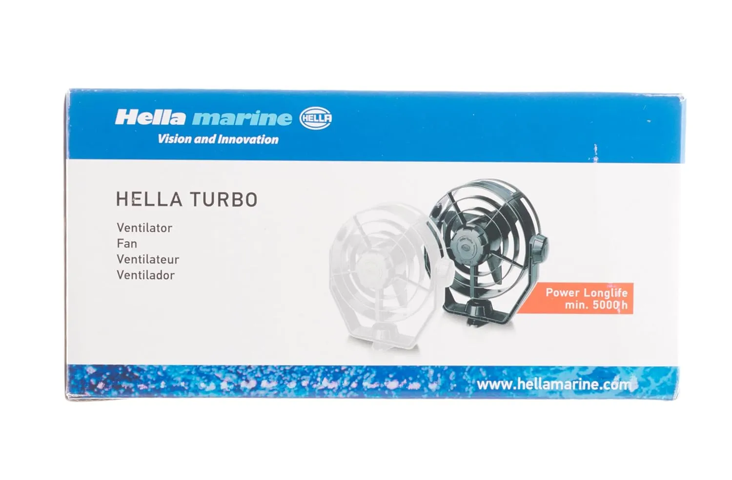 HELLA MARINE 003361002 12V 2-Speed Turbo Fan - Black