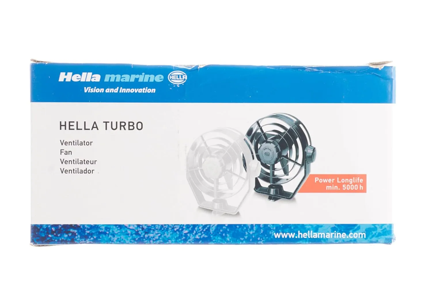 HELLA MARINE 003361002 12V 2-Speed Turbo Fan - Black