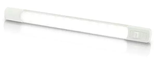 Hella Marine Surface Strip Light w/Switch - White LED - 12V