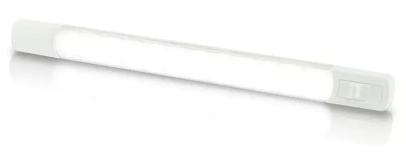 Hella Marine Surface Strip Light w/Switch - White LED - 12V