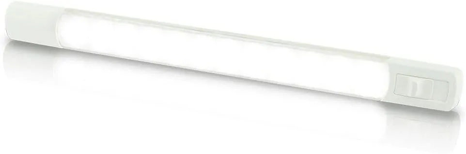 Hella Marine Surface Strip Light w/Switch - White LED - 12V