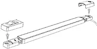 Hella Marine LED Surface Strip Light - White LED - 24V - No Switch