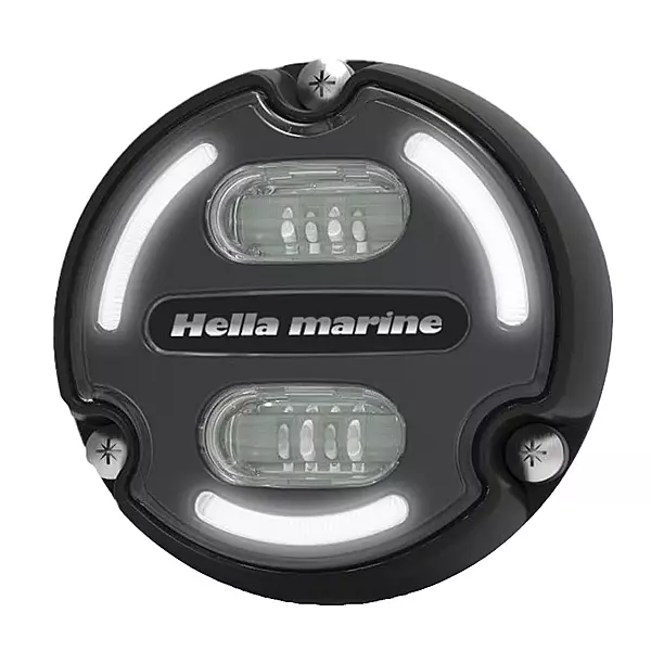 Hella Marine A2 RGB Underwater Light - 3000 Lumens - Black Housing - Charcoal Lens w/Edge Light