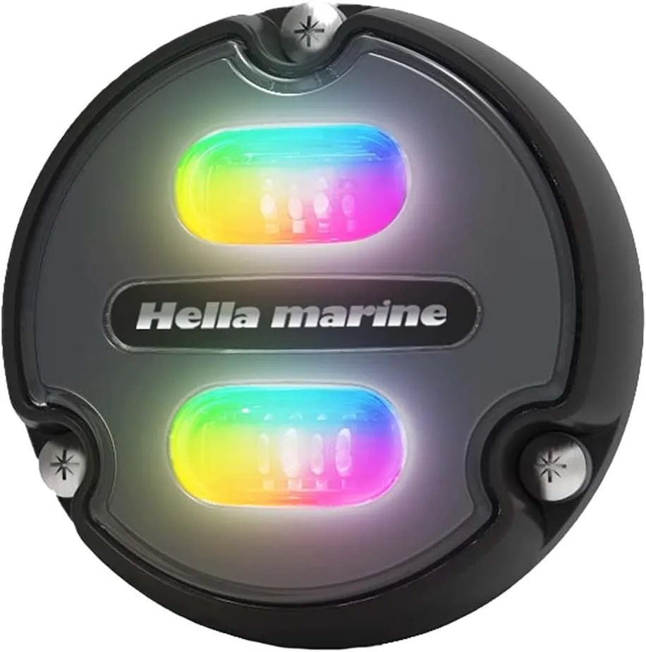 Hella Marine Apelo A1 RGB Underwater Light - 1800 Lumens - Black Housing - Charcoal Lens