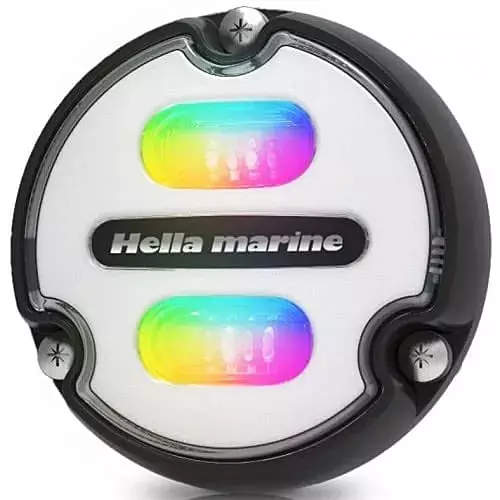 Hella Marine Apelo A1 RGB Underwater Light - 1800 Lumens - Black Housing - White Lens