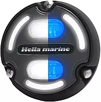 Hella Marine Apelo A2 Blue White Underwater Light - 3000 Lumens - Black Housing - Charcoal Lens w/Edge Light
