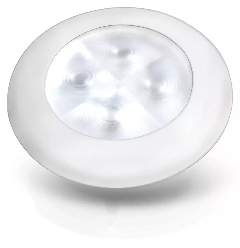 Hella Marine Courtesy Light - Warm White w/White Rim