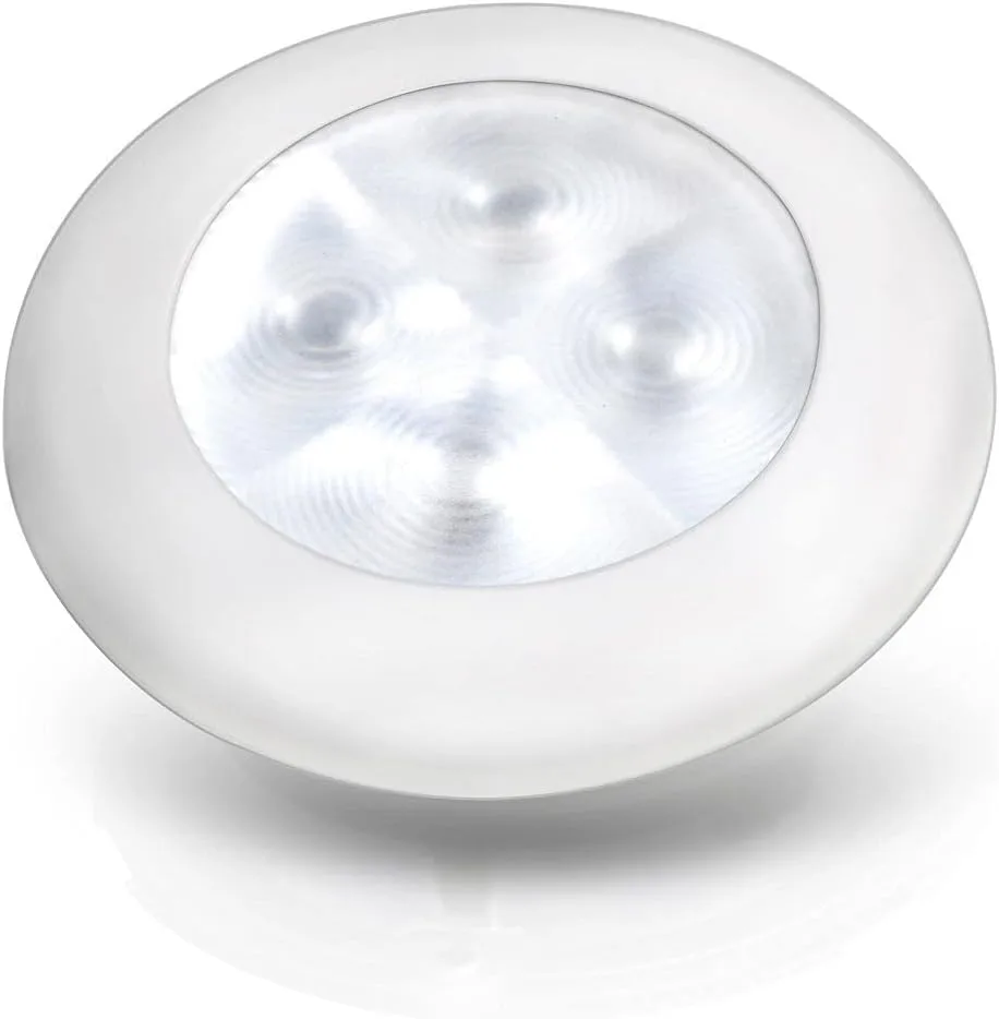Hella Marine Courtesy Light - Warm White w/White Rim