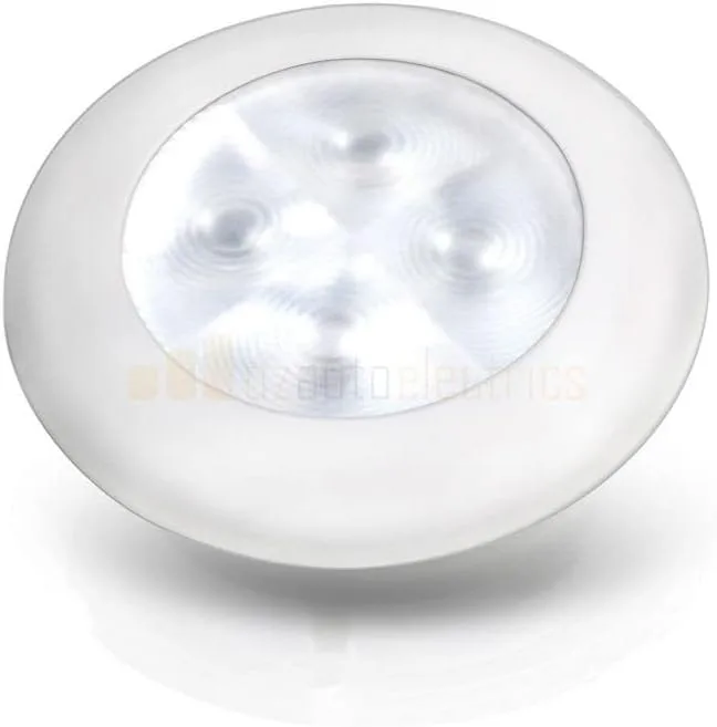 Hella Marine Courtesy Light - Warm White w/White Rim