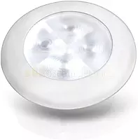 Hella Marine Courtesy Light - Warm White w/White Rim
