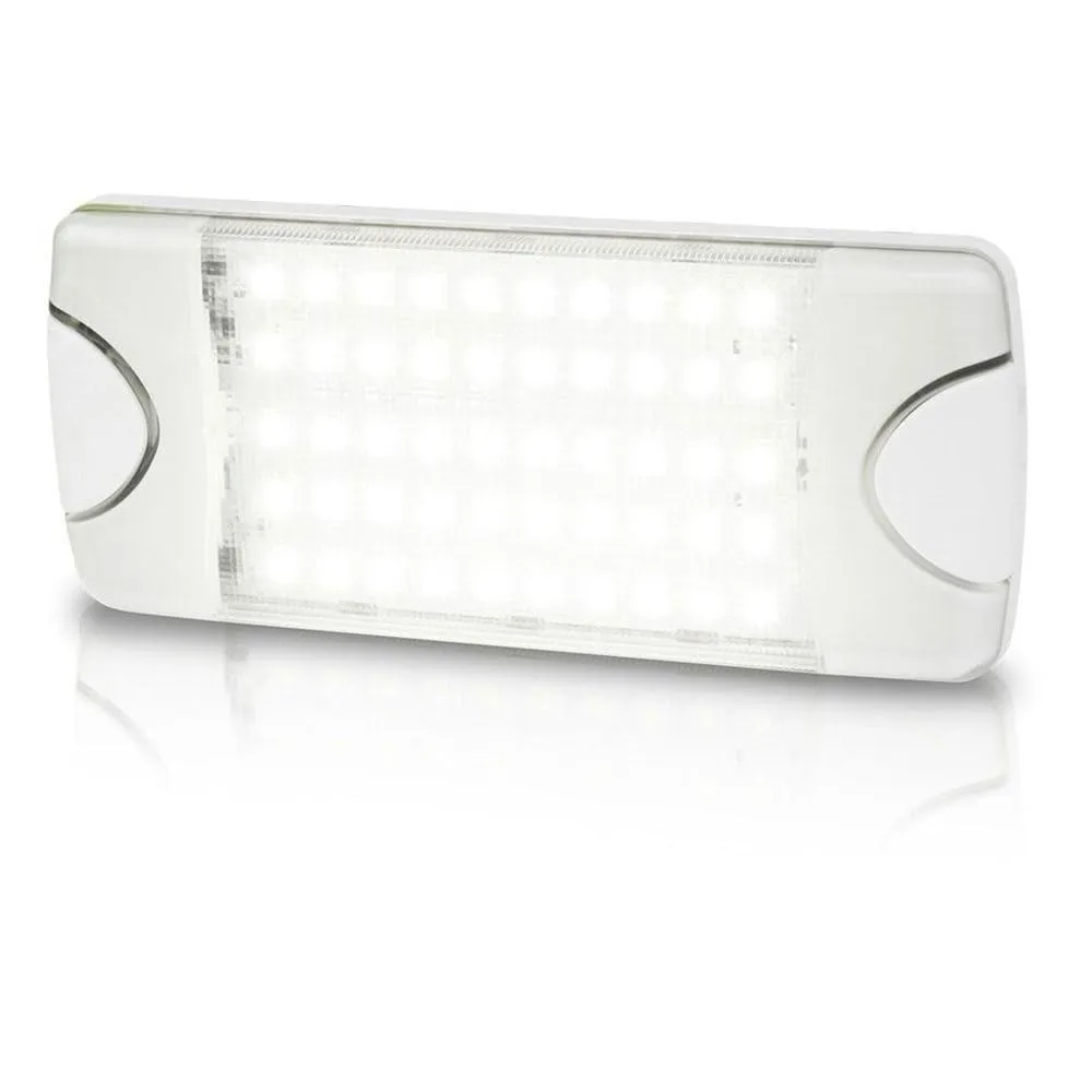 Hella Marine DuraLED 50 Low Profile Interior/Exterior Lamp - White LED Spreader Beam