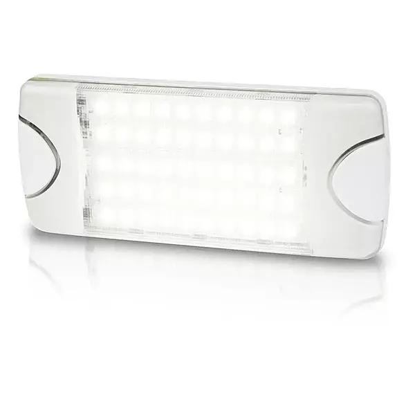 Hella Marine DuraLED 50 Low Profile Interior/Exterior Lamp - White LED Spreader Beam