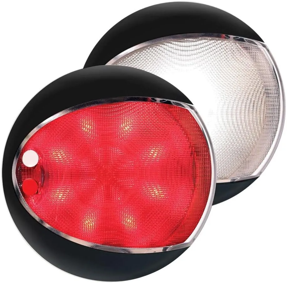 Hella Marine EuroLED 130 Touch - White/Red - Black Shroud
