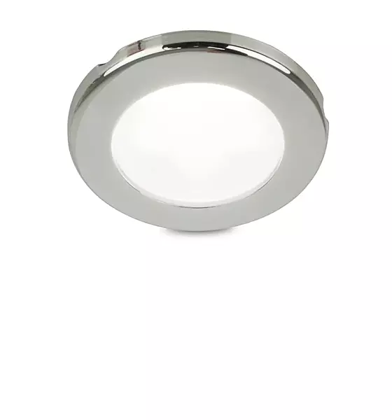 Hella Marine EuroLED 75 3" Round Screw Mount Down Light - White LED - Stainless Steel Rim - 12V