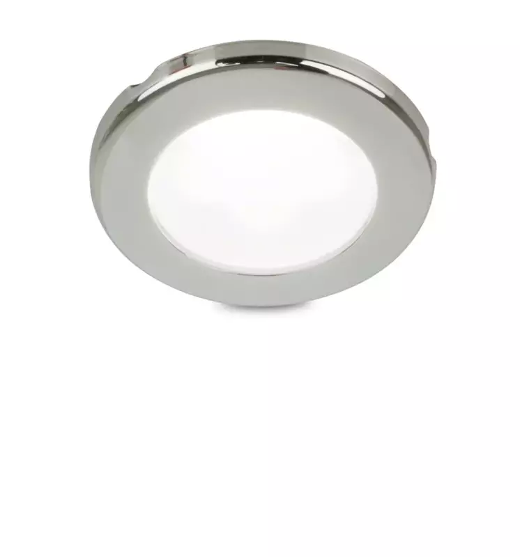 Hella Marine EuroLED 75 3" Round Screw Mount Down Light - White LED - Stainless Steel Rim - 12V