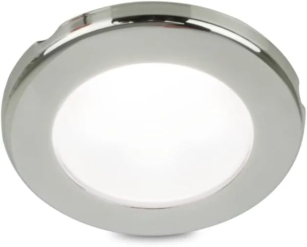 Hella Marine EuroLED 75 3" Round Screw Mount Down Light - White LED - Stainless Steel Rim - 12V