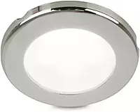 Hella Marine EuroLED 75 3" Round Screw Mount Down Light - White LED - Stainless Steel Rim - 12V