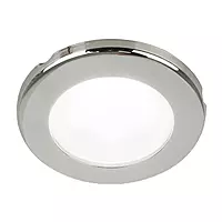 Hella Marine EuroLED 75 3" Round Screw Mount Down Light - White LED - Stainless Steel Rim - 24V