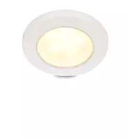 Hella Marine EuroLED 75 3" Round Screw Mount Down Light - Warm White LED - White Plastic Rim - 12V