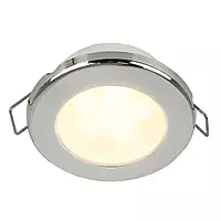 Hella Marine EuroLED 75 3" Round Spring Mount Down Light - Warm White LED - Stainless Steel Rim - 12V