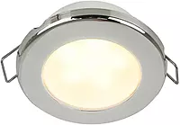 Hella Marine EuroLED 75 3" Round Spring Mount Down Light - Warm White LED - Stainless Steel Rim - 12V