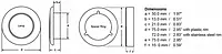 Hella Marine Polished Stainless Steel Rim LED Courtesy Lamp - Blue