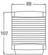 Hella Marine All Round White Light/Anchor Navigation Lamp- Incandescent - 2nm - Black Housing - 12V