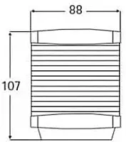 Hella Marine All Round White Light/Anchor Navigation Lamp- Incandescent - 2nm - Black Housing - 12V
