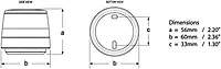 Hella Marine NaviLED 360 Compact All Round White Navigation Lamp - 2nm - Fixed Mount - Black Base