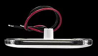 Hella Marine Surface Mount Oblong LED Courtesy Lamp - Red LED - Stainless Steel Bezel