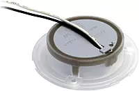 Hella Marine Red LED Round Courtesy Lamp - White Bezel - 24V