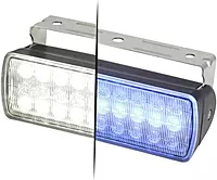 Hella Marine Sea Hawk XL Dual Color LED Floodlights - Blue/White LED - Black Housing