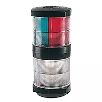 Hella Marine Tri-Color Navigation Light/Anchor Navigation Lamp- Incandescent - 2nm - Black Housing - 12V