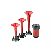 HELLA 003001671 Triple-Tone Air Horn Kit with 12V Air Compressor and Mounting Bracket Triple Tone