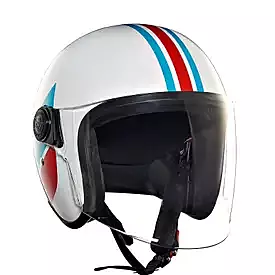 ROYAL ENFIELD COPTER OF SOLID ID ABS GLOSSY WHITE XL