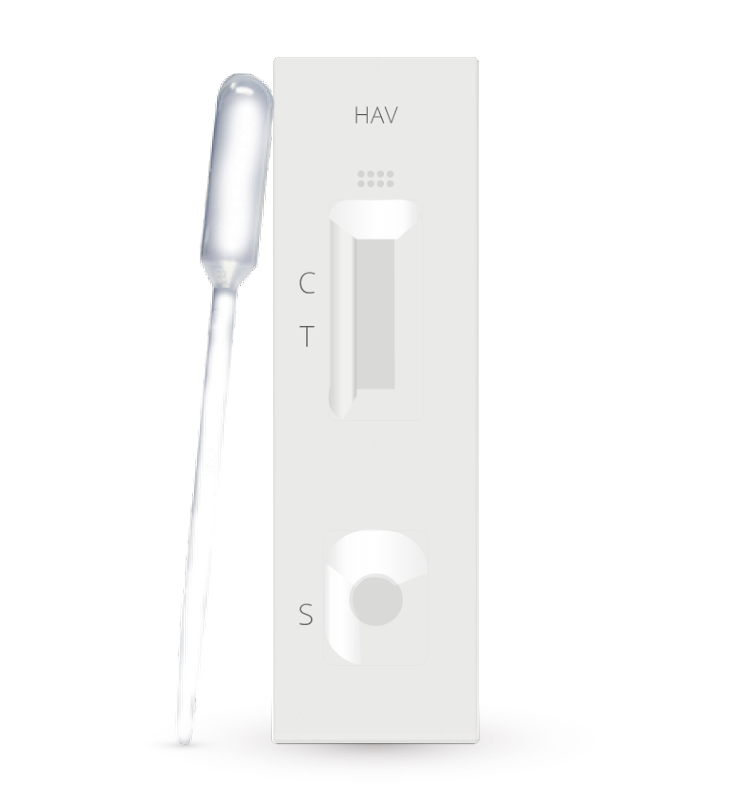 Prueba para detección de anticuerpos (IgM) de Hepatitis A en cassette - Caja con 25 piezas - Certum