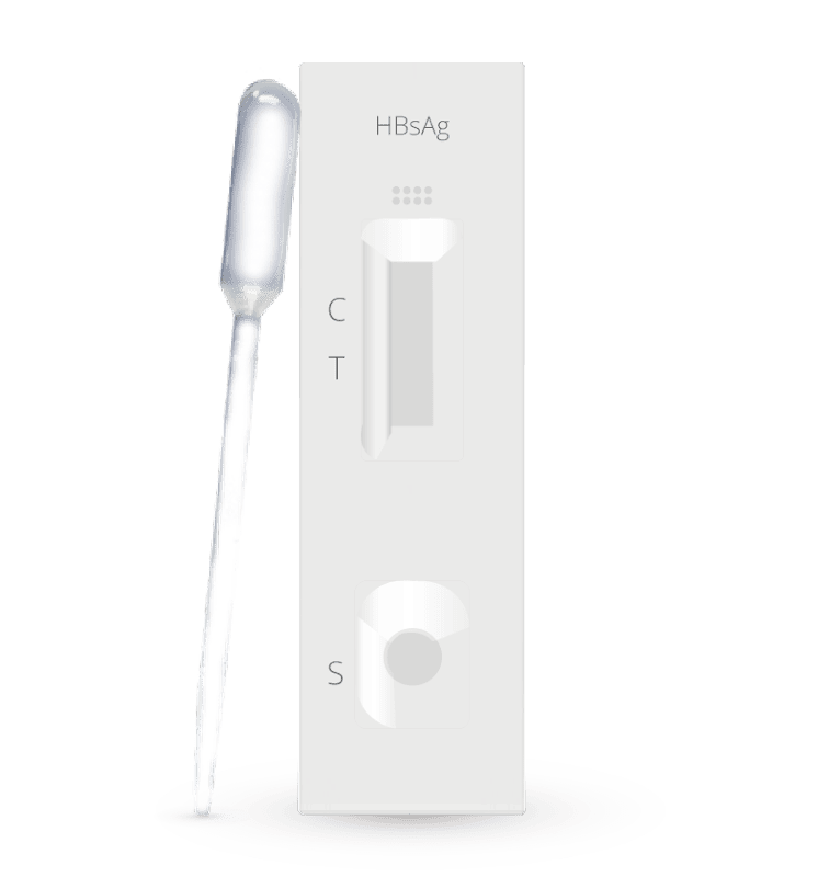 Prueba para detección del Antígeno de Hepatitis B (HBsAg) en cassette - Caja con 40 piezas - Certum