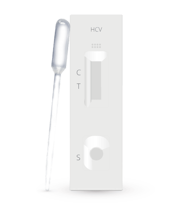 Prueba para detección de Anticuerpos de Hepatitis C en cassette - Caja con 40 piezas - Certum