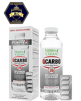HERBAL CLEAN Q CARBO (CLEAR 20) W 5 PURITEX CLEANSING TABLETS