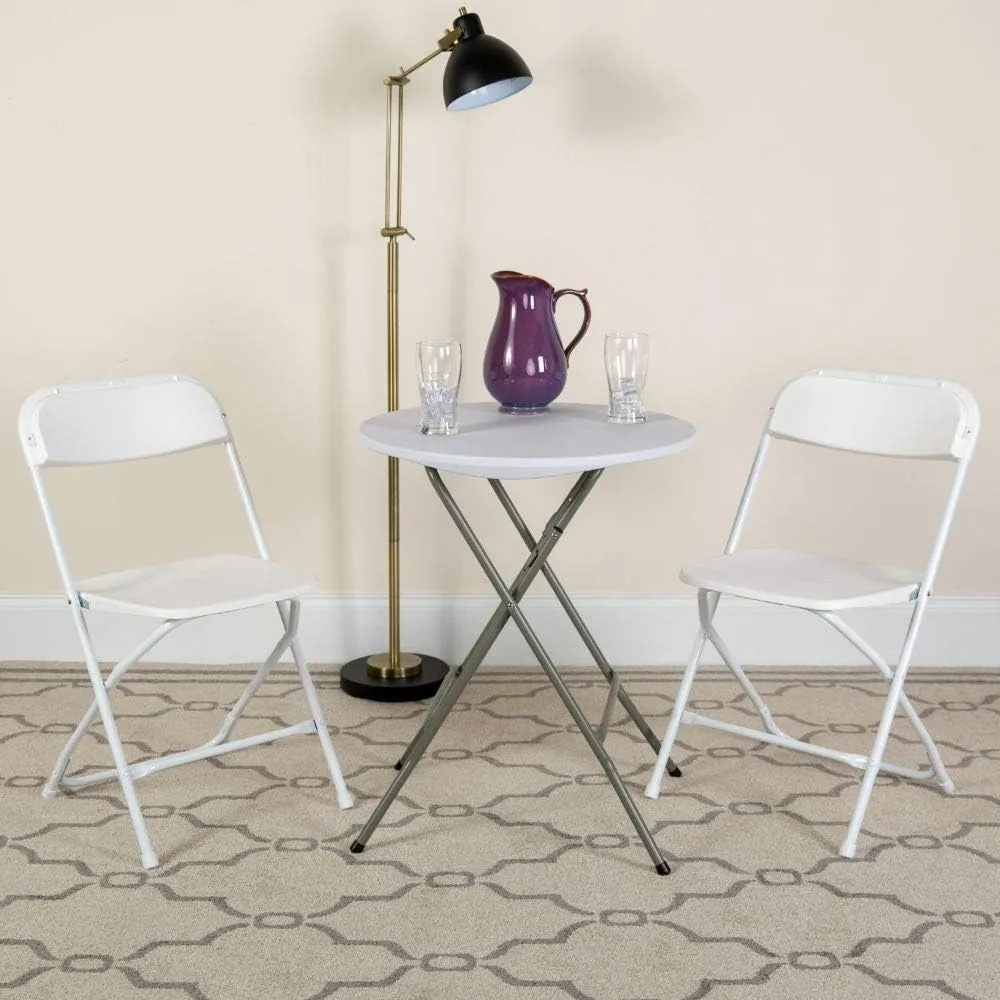 Flash Furniture Hercules Series Commercial-Grade Plastic Folding Chair - 650LB Weight Capacity